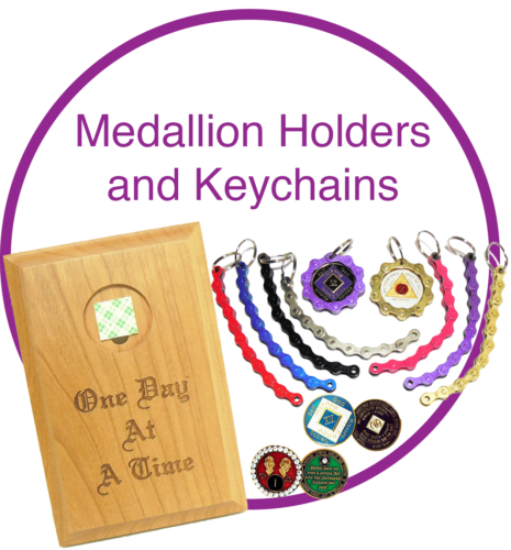 Medallion Holder and Key Chains Medallion Holders and Keychains